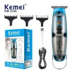 Kemei Professional Electric Trimmer Rechargeable Cordless Hair Clipper for Men Salon Barber Hair Cutting Machine km-2258